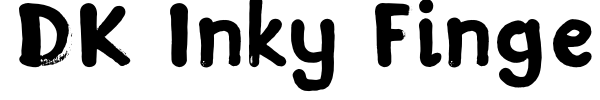 DK Inky Fingers font preview